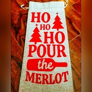 Custom Jute Wine Bag